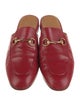 Gucci Horsebit Accent Leather Mules