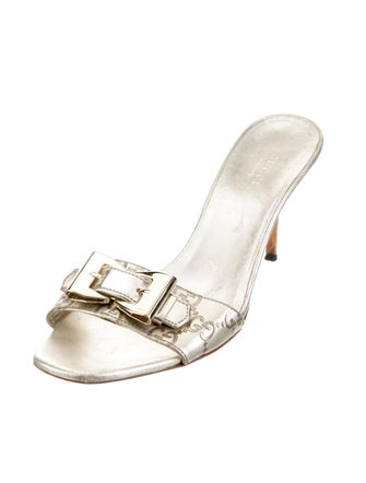 Gucci GG Signature Leather Slides