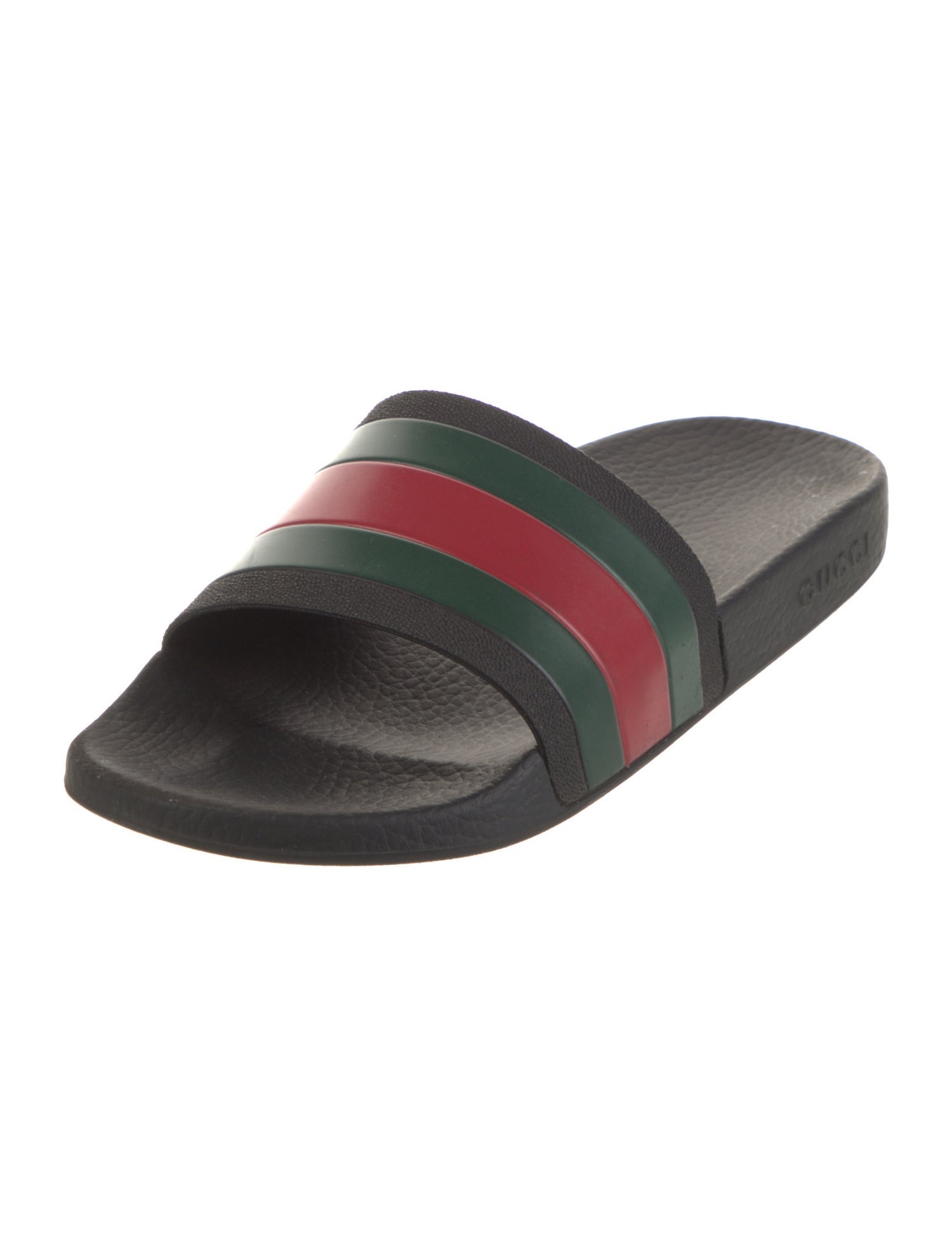 Gucci Web Accent Rubber Slides