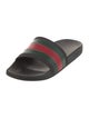 Gucci Web Accent Rubber Slides