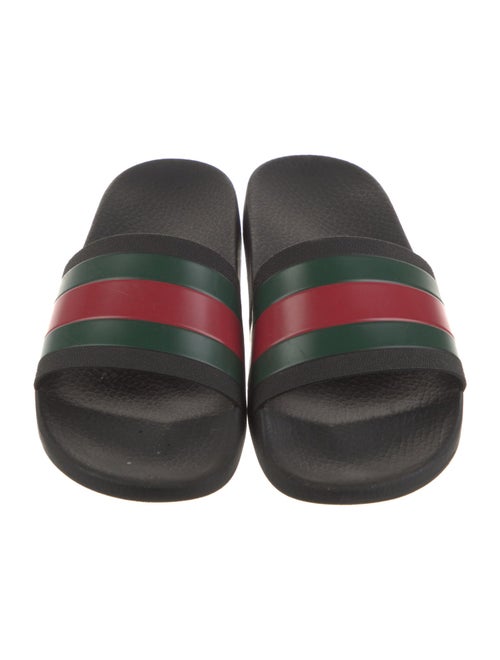 Gucci Web Accent Rubber Slides