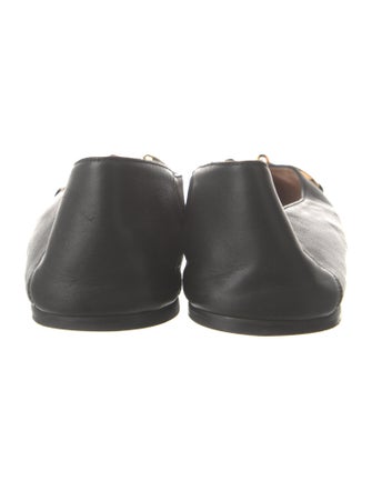 Gucci Horsebit Accent Leather Ballet Flats