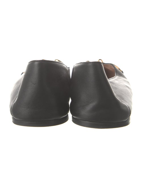 Gucci Horsebit Accent Leather Ballet Flats