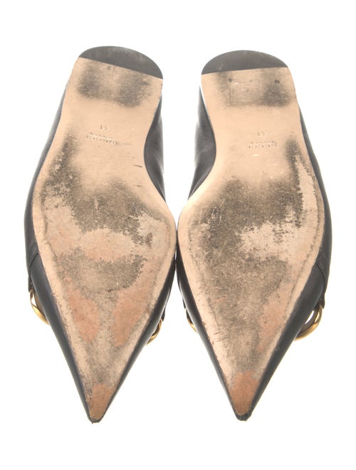 Gucci Horsebit Accent Leather Ballet Flats