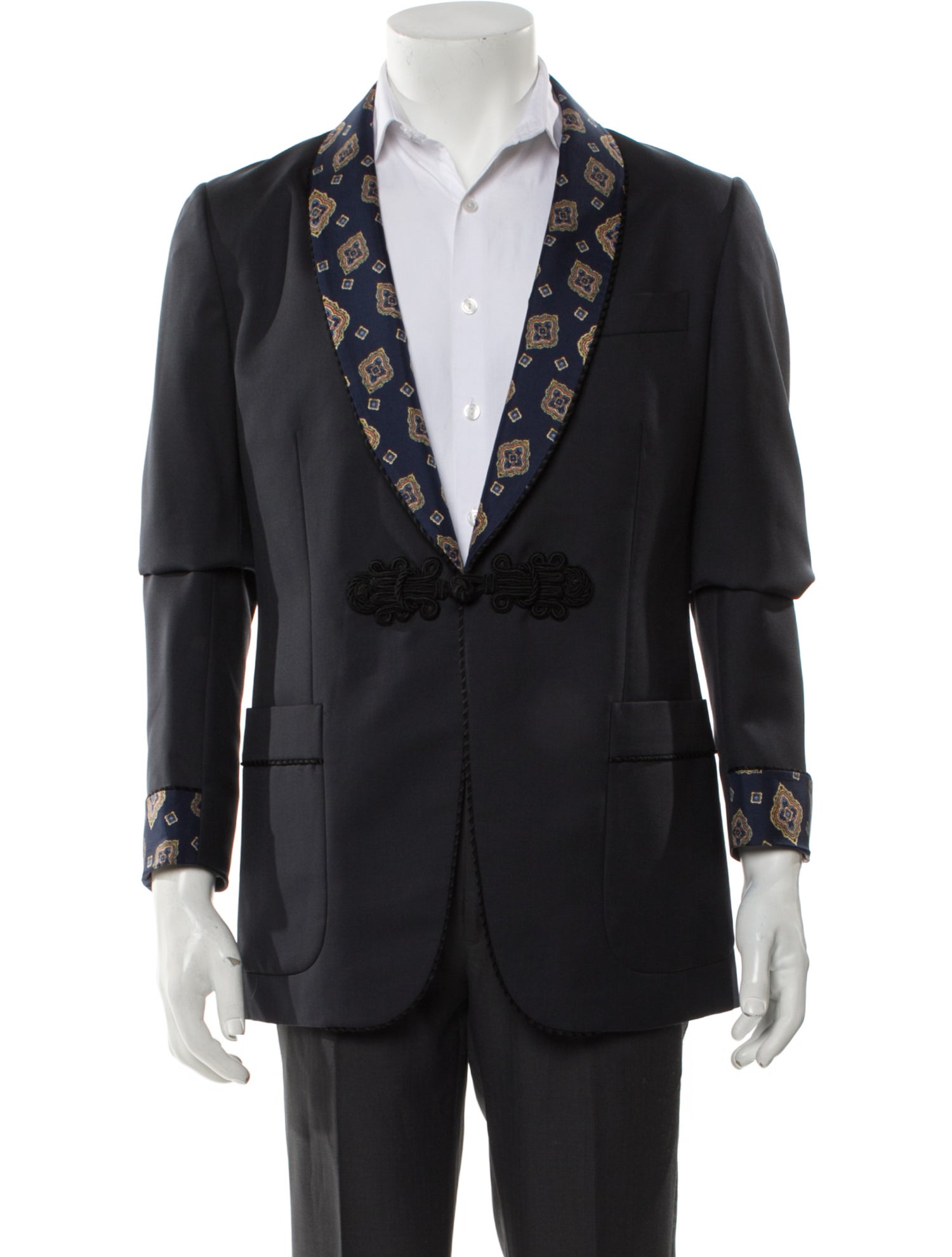 Gucci Wool Graphic Print Blazer