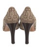 Gucci Web Accent Canvas Pumps