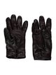 Gucci Brown Pattern Leather Gloves Size 7.5