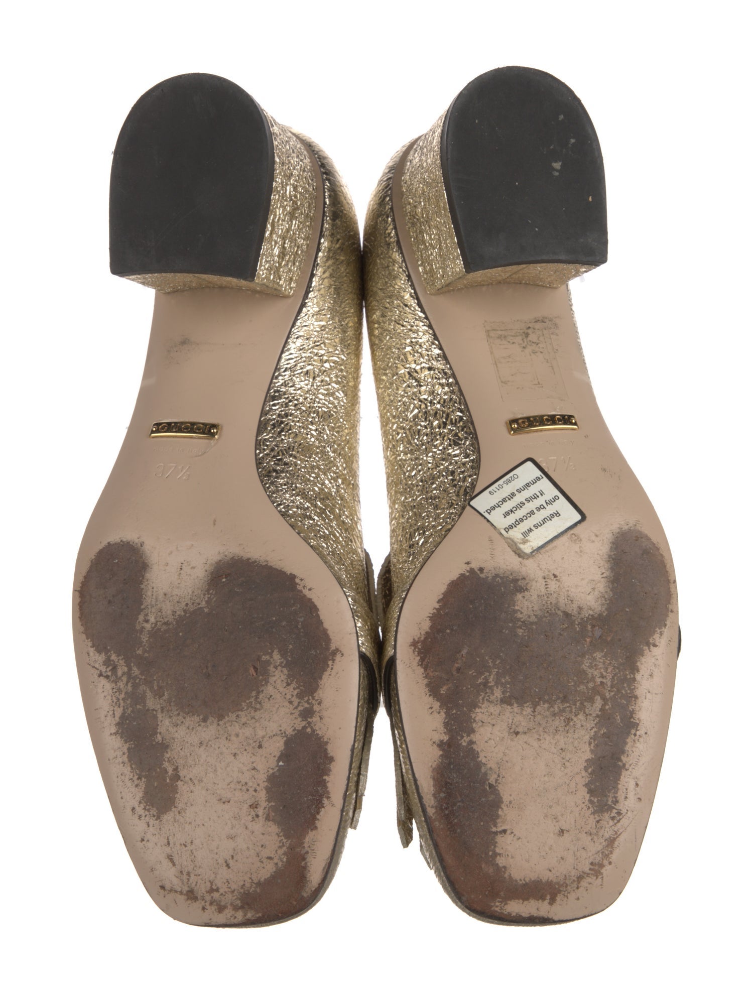 Gucci Double G Logo Leather Pumps