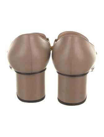 Gucci Sylvie Web Accent Leather Pumps