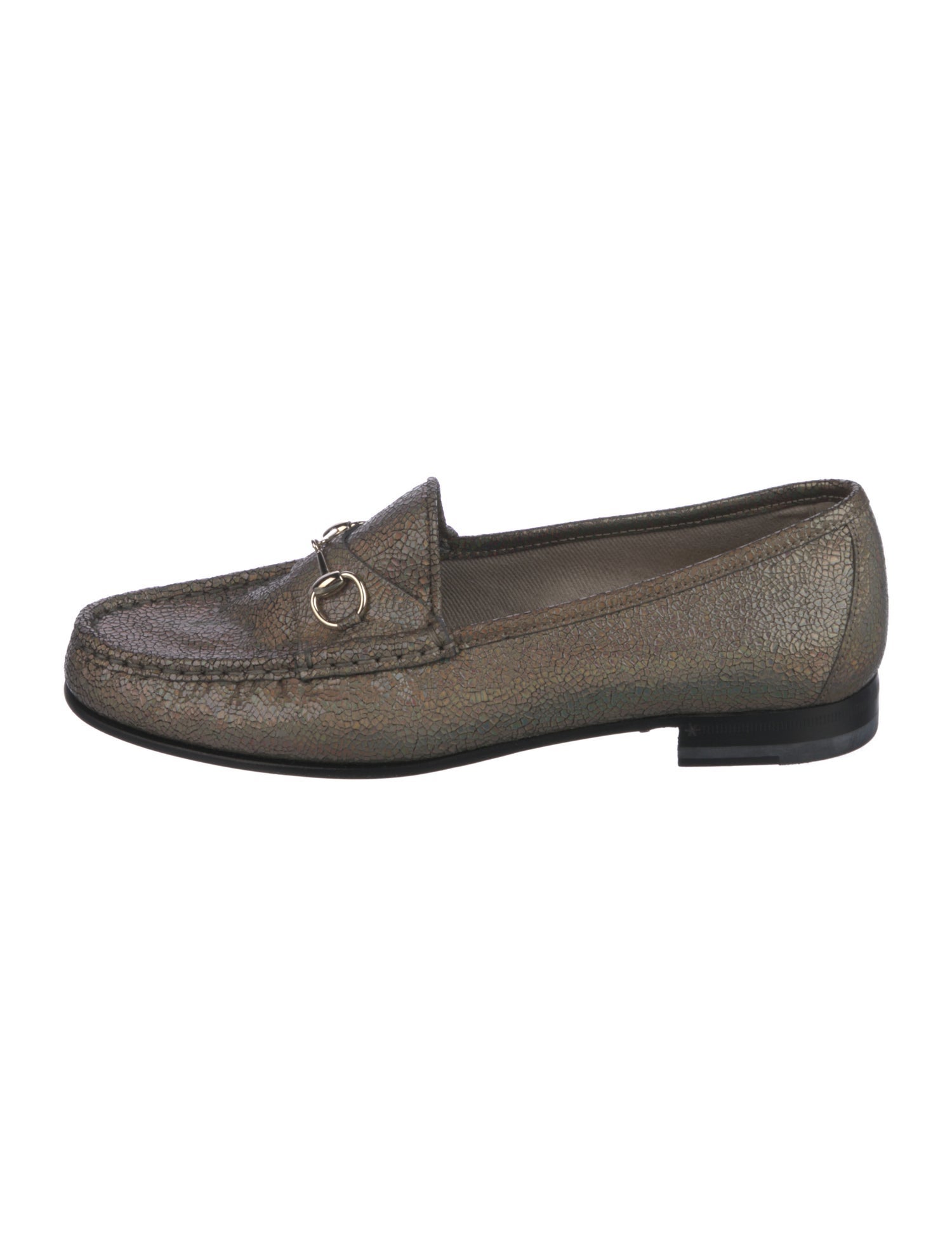 Gucci Horsebit Accent Leather Loafers