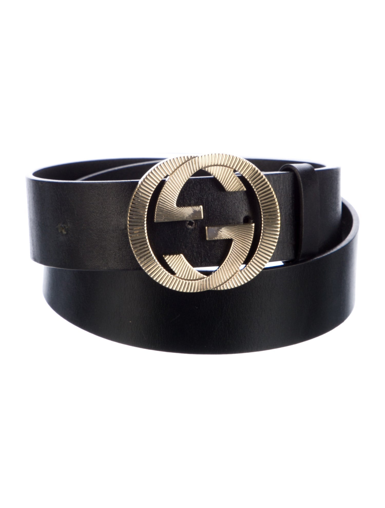 Gucci Interlocking G Logo Leather Belt