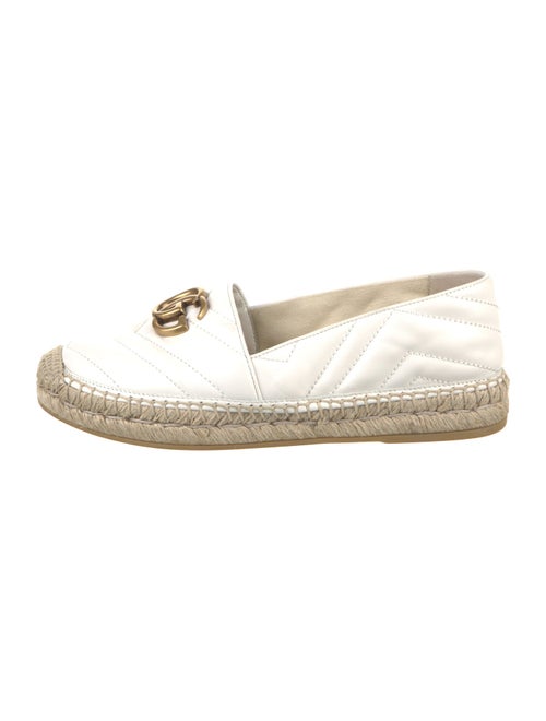 Gucci Double G Logo Leather Espadrilles
