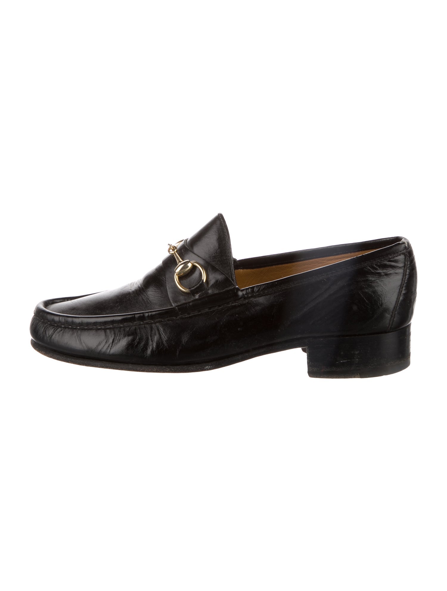 Gucci Horsebit Accent Leather Dress Loafers