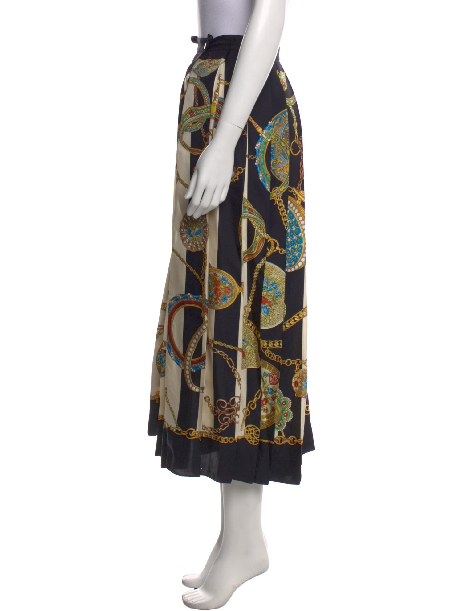 Gucci Silk Midi Length Skirt