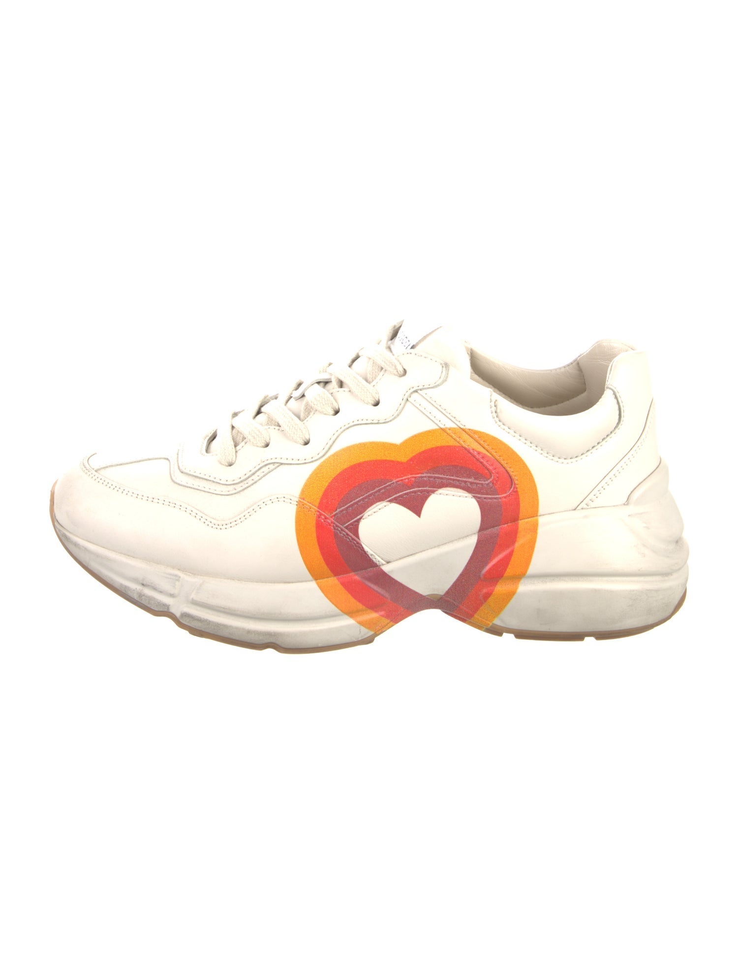 Gucci Interlocking G Logo Leather Chunky Sneakers