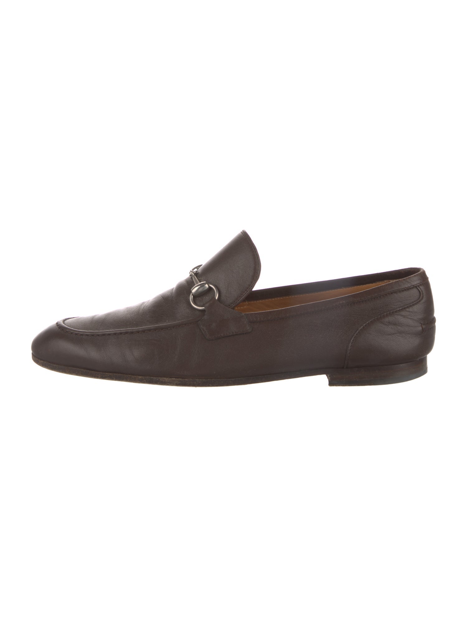 Gucci Horsebit Accent Leather Loafers