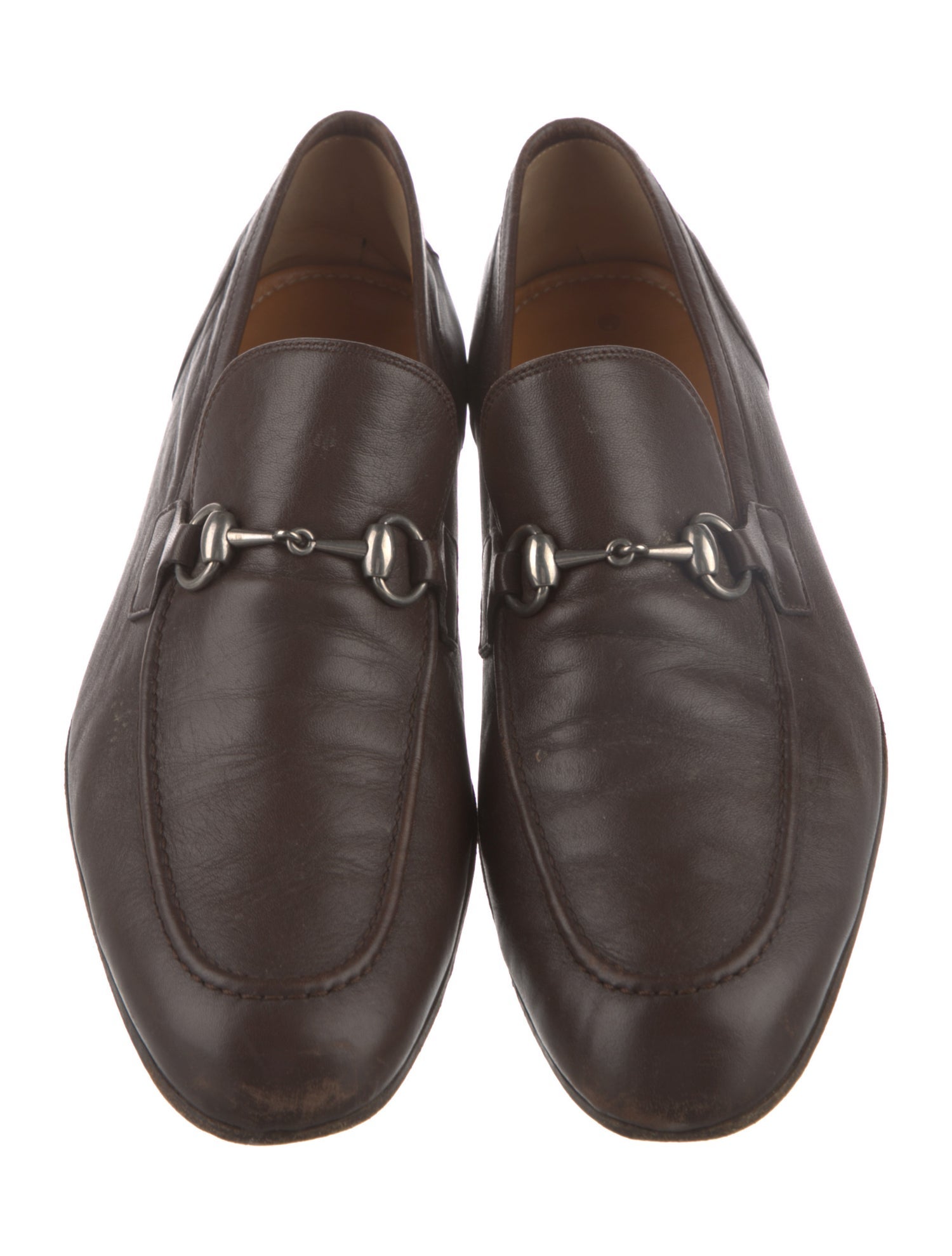 Gucci Horsebit Accent Leather Loafers