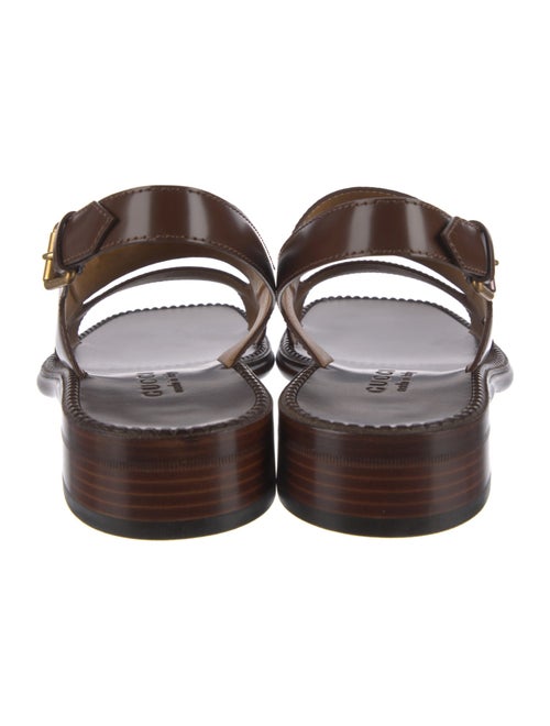 Gucci Web Accent Leather Slides