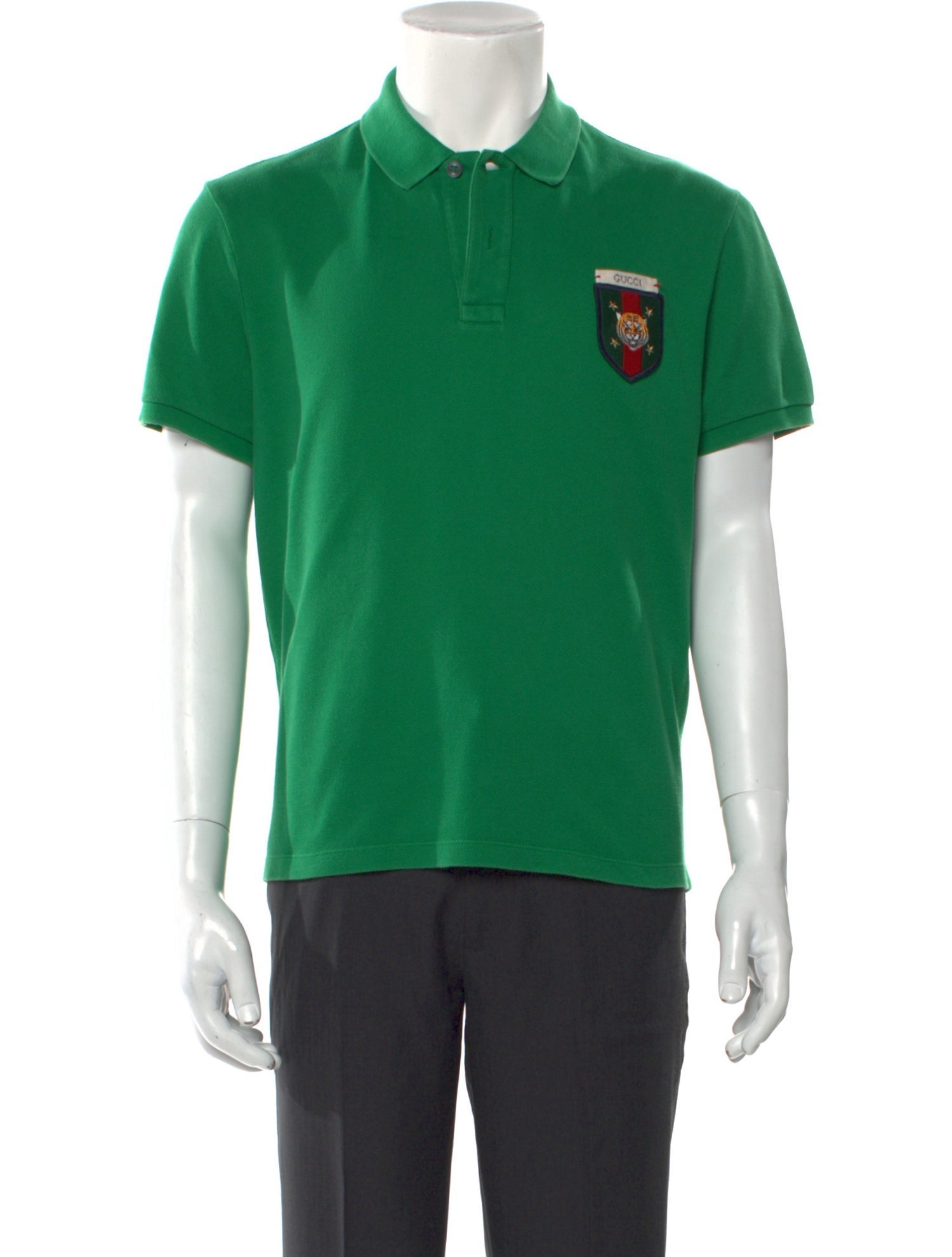 Gucci Web Accent Collar Polo Shirt