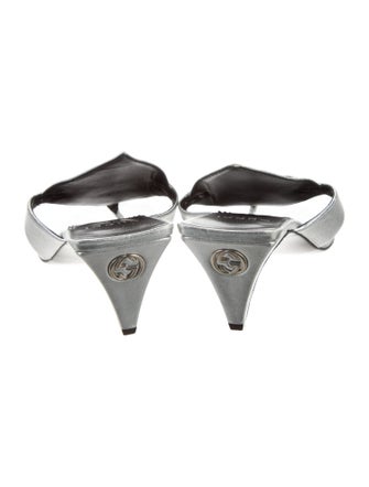 Gucci Horsebit Accent Leather Slides