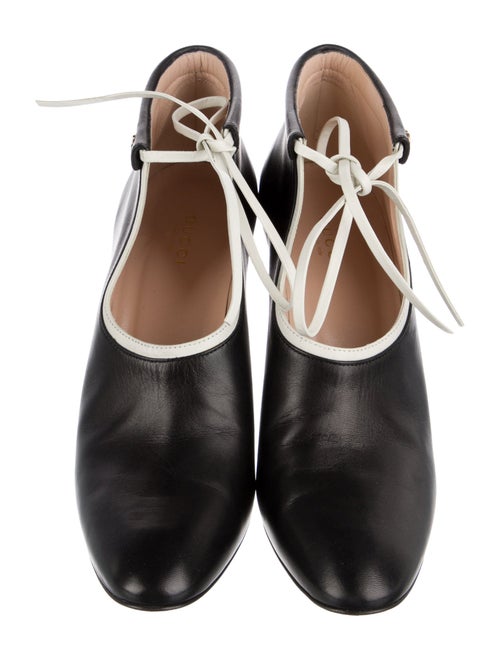 Gucci Running GG Logo Leather Lace-Up Boots