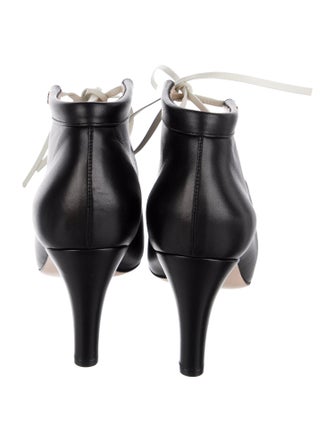 Gucci Running GG Logo Leather Lace-Up Boots