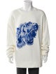 Gucci Tiger Head Accent Graphic Print Sweatshirt