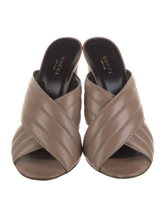 Gucci Leather Slides