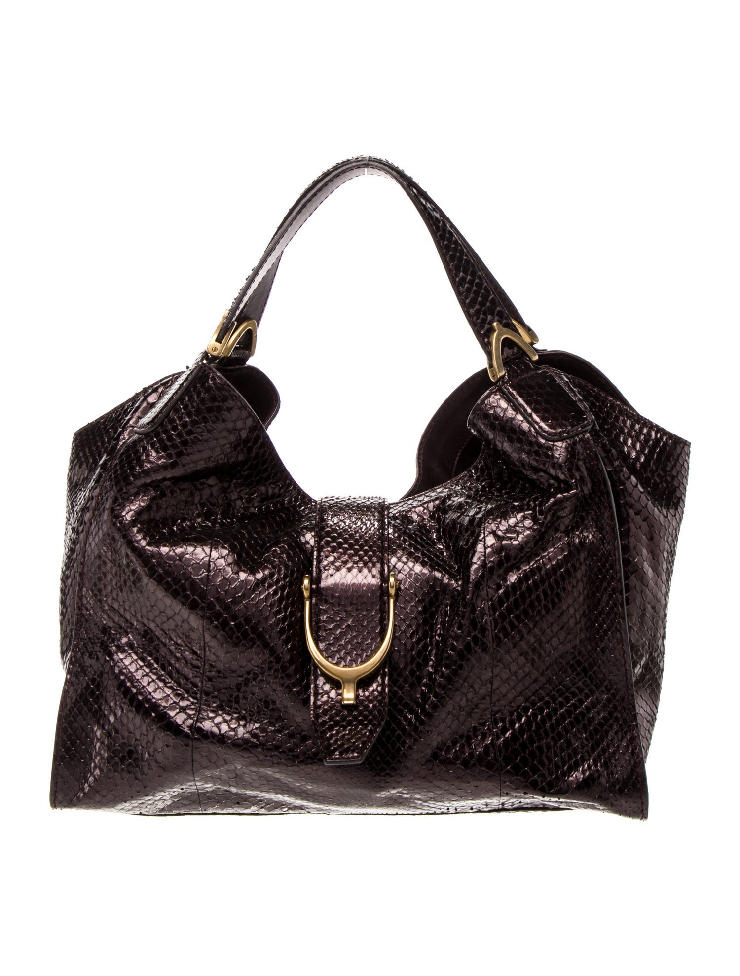 Gucci Snakeskin Soft Stirrup