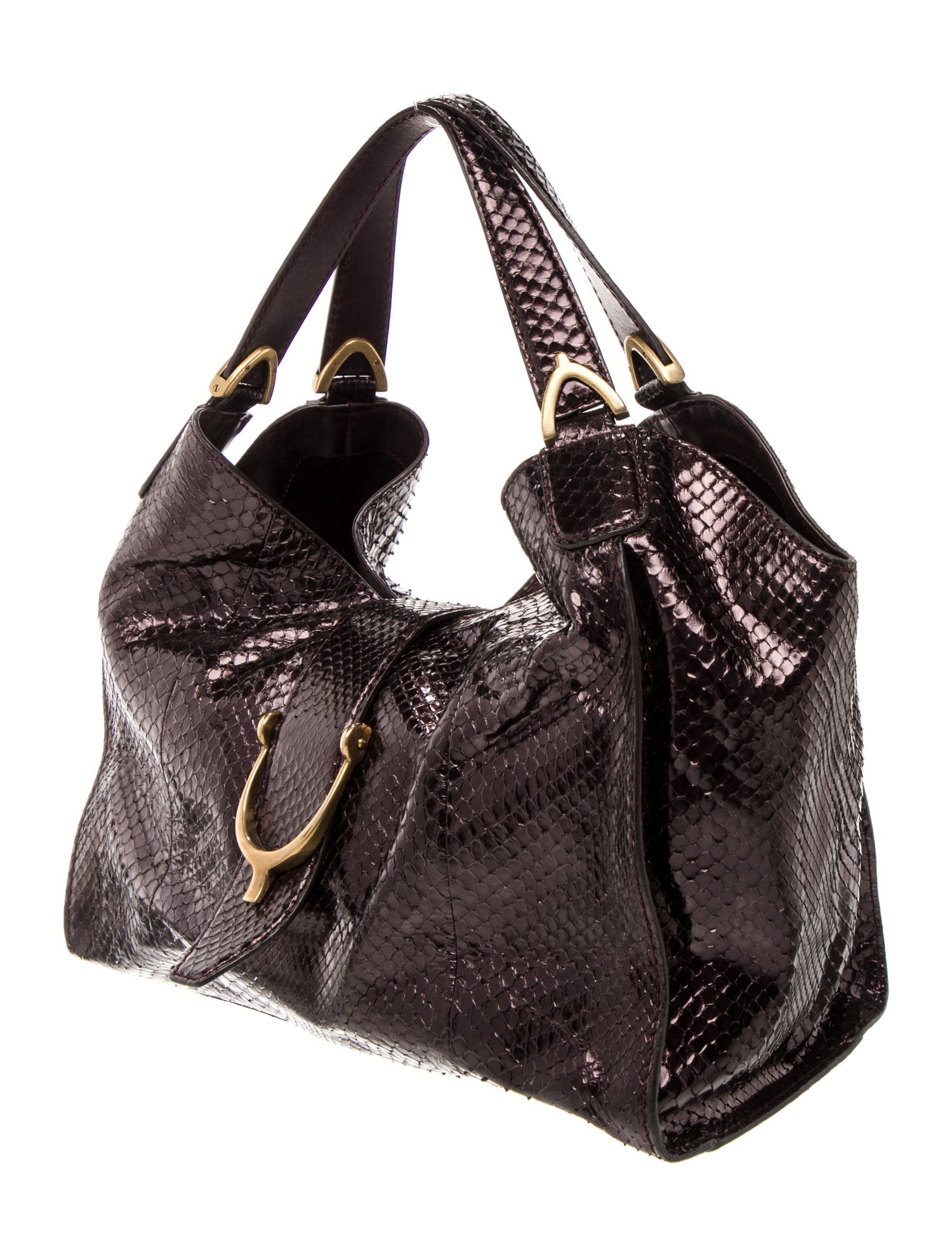 Gucci Snakeskin Soft Stirrup