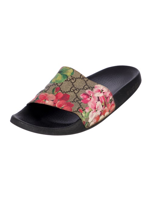 Gucci Canvas Printed Slides