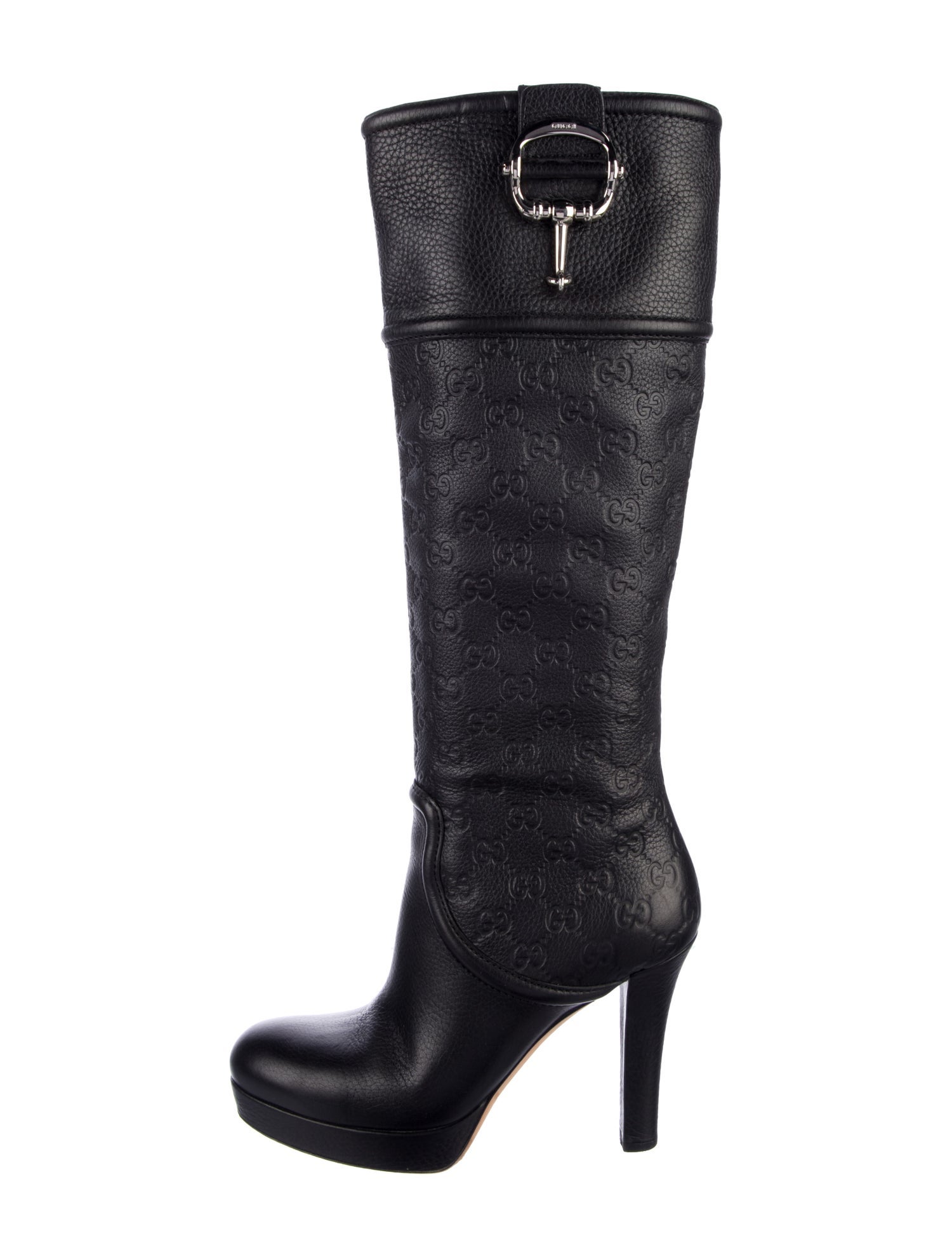 Gucci Horsebit Accent Leather Boots