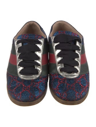 Gucci Web Accent Printed Sneakers