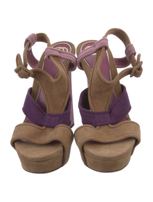 Gucci Suede Slingback Sandals