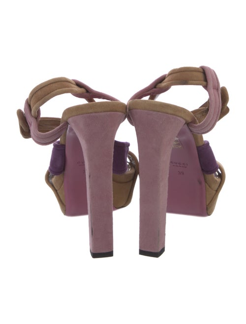 Gucci Suede Slingback Sandals