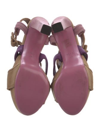 Gucci Suede Slingback Sandals