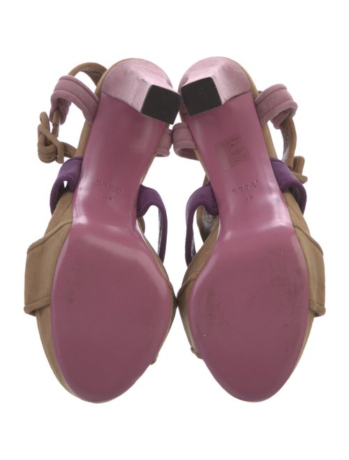 Gucci Suede Slingback Sandals