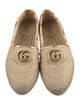 Gucci Double G Logo Raffia Espadrilles