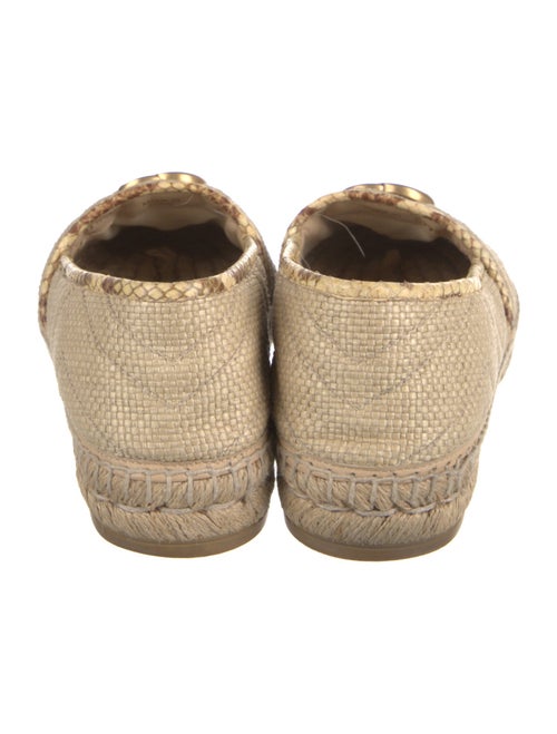 Gucci Double G Logo Raffia Espadrilles