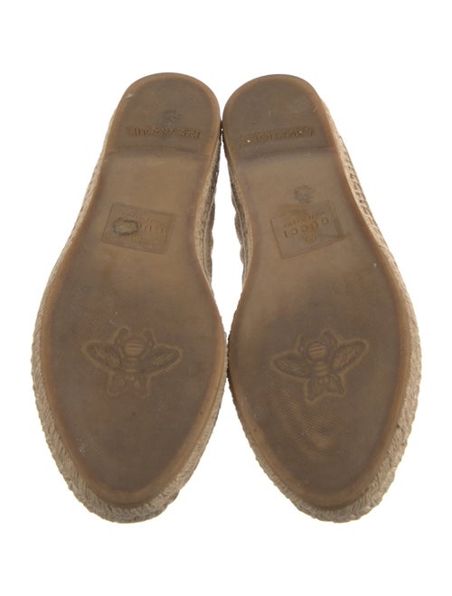 Gucci Double G Logo Raffia Espadrilles