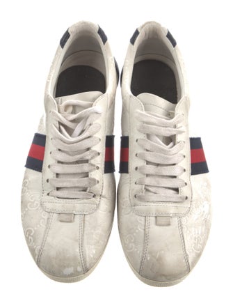 Gucci Sylvie Web Accent Leather Sneakers
