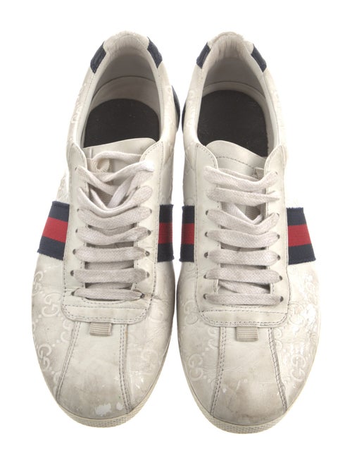 Gucci Sylvie Web Accent Leather Sneakers