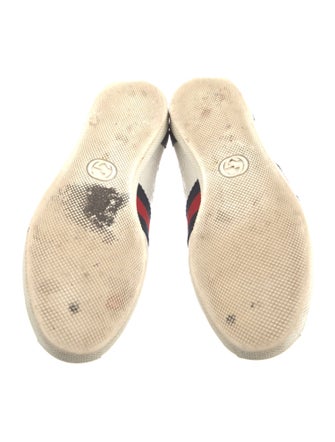 Gucci Sylvie Web Accent Leather Sneakers