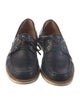 Gucci Web Accent Leather Boat Shoes