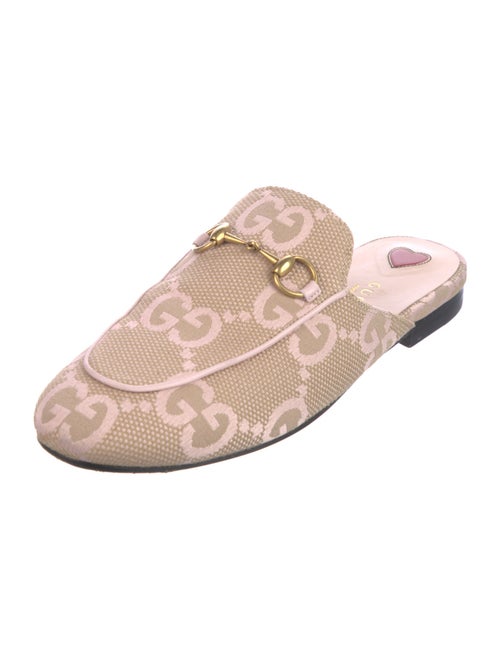 Gucci Macro GG Princetown Horsebit Accent Mules