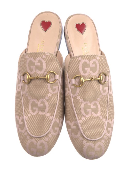 Gucci Macro GG Princetown Horsebit Accent Mules
