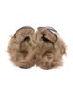 Gucci Web Accent Leather Slippers