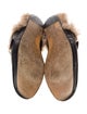 Gucci Web Accent Leather Slippers