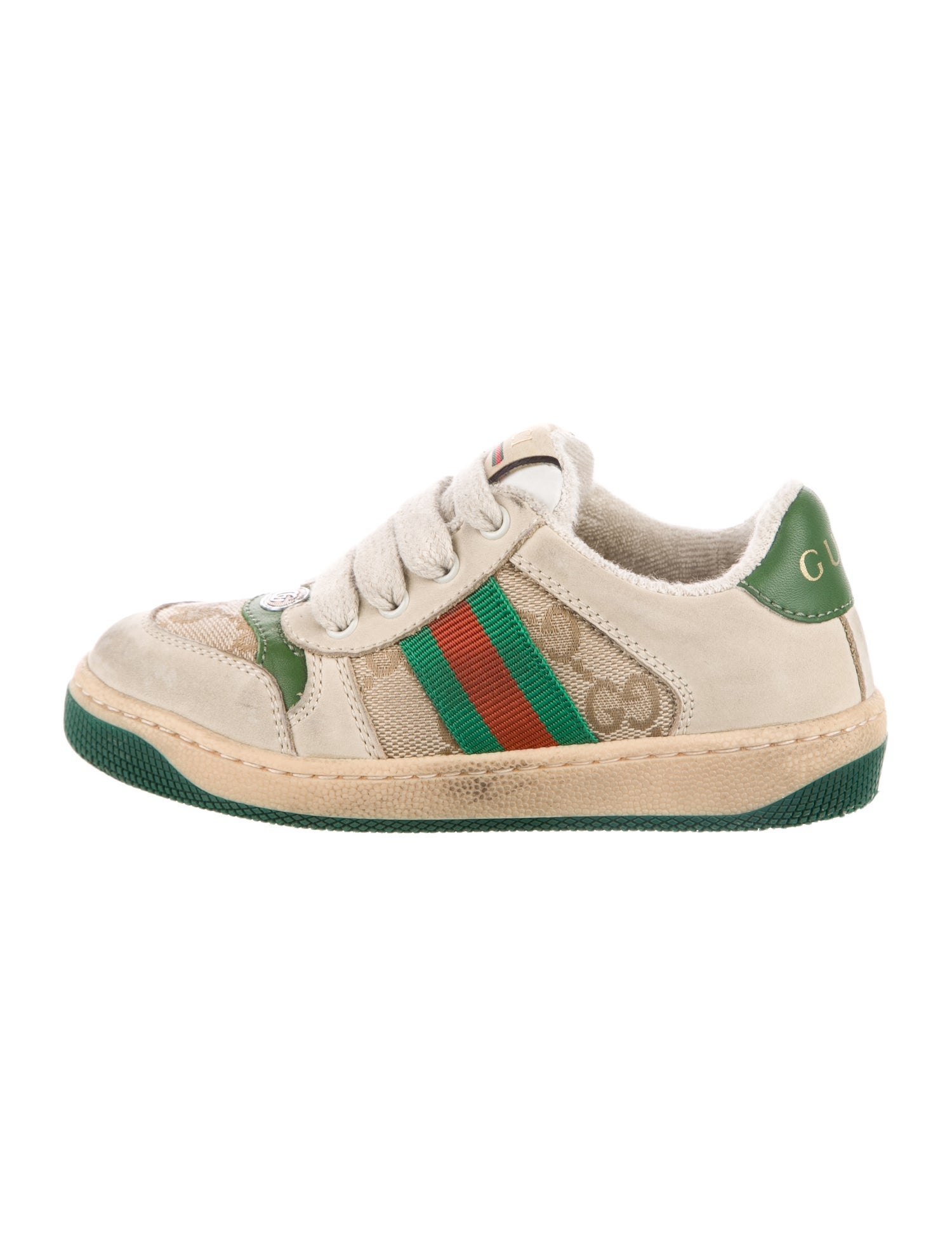 Gucci Toddler Boys' Logo print Web Accent Low-Top Canvas Sneakers