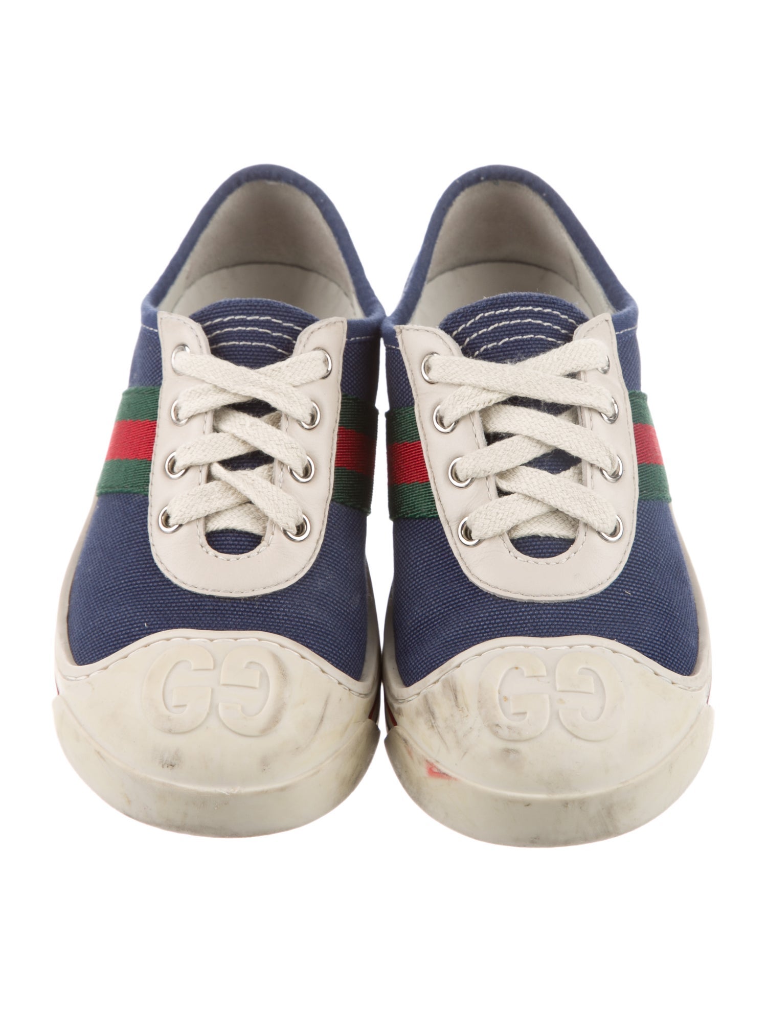 Gucci Toddler Boys' Web-Trim Canvas Sneakers